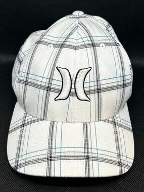 Men's Flexfit Hurley Puerto Rico plaid  hat Size S-M